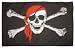 5ft X 3ft Pirate Skull flag with Bandana