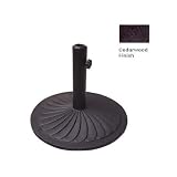 Meadow Decor Universal Fan Pattern Umbrella Stand - Cedarwood Finish