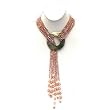 HinsonGayle "Cleopatra" Pink Pearl Six-Strand Lariat Necklace 35 Inches