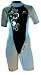 Salvas Damen Shorty Vortex, grey-black-light blue, S, MS0030-S