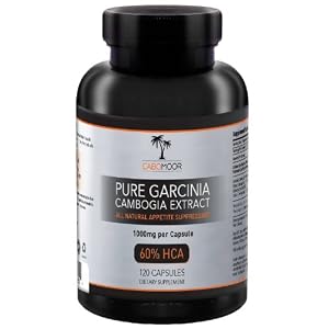 47% off - Garcinia Cambogia by Cabomoor Pure Garcinia Cambogia Extract All Natural Dietary Weight Loss Supplement 1000mg per Capsule, 120 Capsules Per Bottle, 40-Day Supply - 3000mg per day (Three 1000mg Capsules Per Day) - Part of a Healthy Lifestyle Program