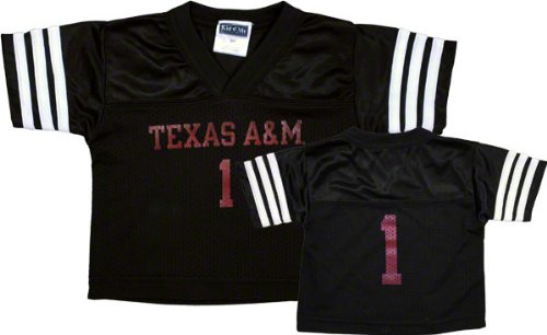 Texas A&M Aggies Youth Black Football Jersey