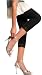 ToBeInStyle Lace Trim Footless Tights Leggings Capris Cropped Below Knee