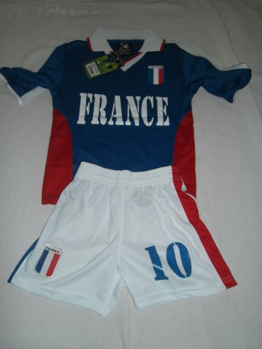 Kinder National Trikot Frankreich 2 teilig Gr. 104 EM 2012 Europa Meisterschaft