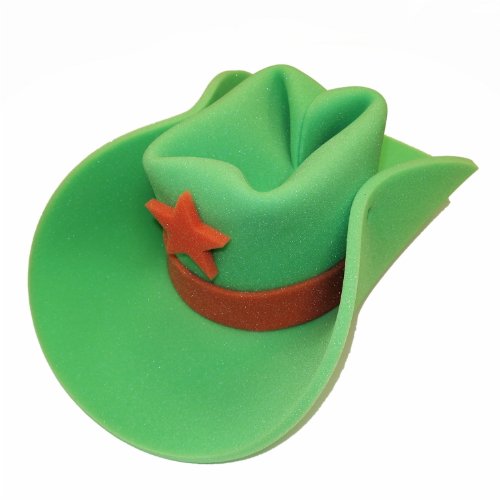 Jumbo Size Foam Cowboy Hat - Lime Green