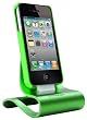 KONNET iCrado Plus Metal / Metallic Charging / Charger Dock / Cradle / Stand / Kit with Charging and Sync Cable (M�tal / Metallic charge / Dock Chargeur / Station d'accueil / stand / Kit de recharge et c�ble de synchronisation pour) for iPhone 4S, 4, 3Gs, 3G and iPod Touch, Nano (Green / Vert) - Special Promo