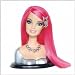 Barbie Fashionistas Swappin' Styles Head Pink Hair