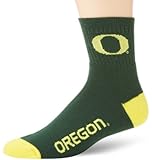 Oregon Ducks Team Color Quarter Socks
