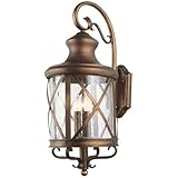 Trans Globe Lighting 5121 AC 3-Light Coach Lantern, Antique Copper