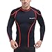 Baleaf Men's Running Fitness Workout Training Compression Base Layer Shirt