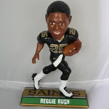 Reggie Bush New Orleans Saints End Zone Bobblehead Figurine (Quantity of 1)