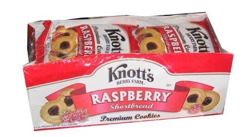 Knott's Berry Farm raspberry Shortbread Premium Quality Cookies by Knott's Berry Farm