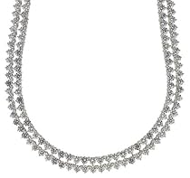 18k White Gold 3-prong Diamond Opera Necklace (78.44 cttw, E-F Color, SI1-SI2 Clarity), 34"