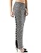 PattyBoutik Women's Lace Up Side Marled Sweater Skirt