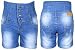 Ladies Denim Shorts Womens New High Waist Four Button Faded Blue Denim Ladies Distressed Summer Stretch Fitted Jean Pocket Shorts