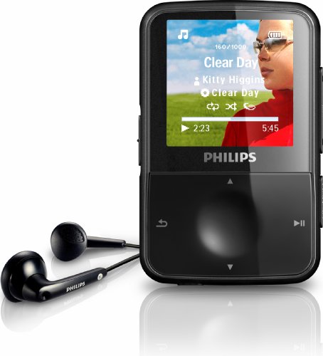Philips GoGear 4 GB MP3 video player with Sport Headphones (Black)