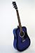 Crescent 41" Blue Acoustic Dreadnought Guitar with Gig Bag and Accessories