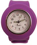 Acczilla Slap Watch - Silicone Slap On Watch - Purple - Childrens Size