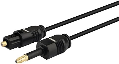 Mini Toslink Male to Toslink Male Optical Adapter Cable, 12 Feet for Apple Macbook