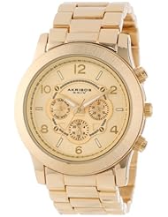 Akribos XXIV Womens AK583YG Ultimate Quartz Multi-Function Bracelet Watch