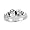 Sterling Silver Three Skulls Ring - Sizes 9 to 14, 9