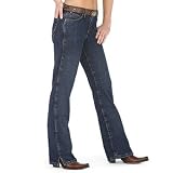 Wrangler Juniors' Cash Mid Rise Vented Boot Cut Jean by Wrangler