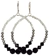 Infinity Black Tie Earrings