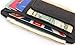 Printed grain cow hide leather money clip with magnet