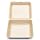 Enviroware GFHC9-200W 9-Inch Hinged Biodegradable Wheat Color 1 Compartment Container 100-Pack (Case of 2)
