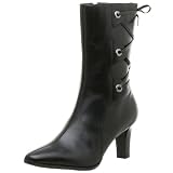 Rockport Womens Hayek Back Lace Bootie,Black,8 M