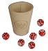 Zum Spielen fast zu schade! Ob Kniffel, Backgammon, W�rfelpoker oder Paschen - mit dem 
Fu�ball-W�rfelbecher von der Eintracht wird jede gesellige Spielstunde noch spa�iger
* Material: 
Becher Leder mit gebr�gtem Logo
* 6 W�rfel in den Vereinsfarben auf der sechs ist das Frankfurt Logo 
abgebildet
* Gr��e: Becher ca. 9 cm hoch / Durchmesser ca. 7
* Neu und Original Verpackt
* 100% 
Original Lizenzware ein Qualit�tsprodukt
* Spiel, Spa� und Spannung f�r jeden kleine oder gro�en 
Eintracht Fan.
* Ein sehr sch�nes Geschenk f�r Ihre Lieben