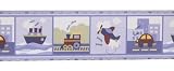 Bedtime Originals Travel Time Wallpaper Border - Blue