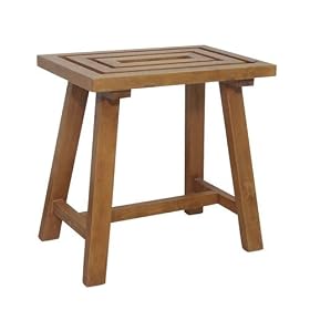 Tiki Spa Stool- Natural by Elite Home Fashions