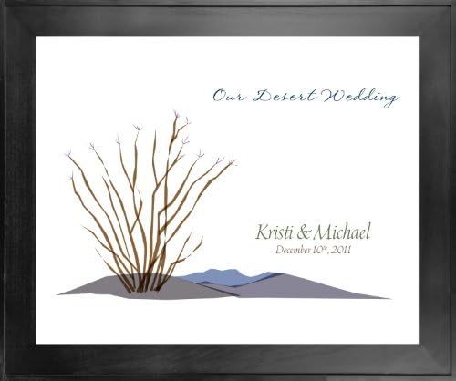 Thumbprint Guest Book Wedding Tree # 7 24x30 for 125-150 guests