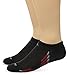 adidas Men's Climacool® X III No Show Sock (2-Pair), Black/Power Red/Onix/Grey, Large, (Shoe Size 6-12)