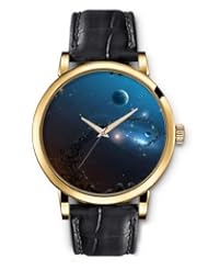 SPRAWL Aanalog Fashion Series Gold Ladies Watches of Genuine Black Leather Strap,Unique Wrist Watch for Women Girls Designed with planets