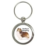 Shetland Sheepdog Sheltie Key Chain (Round)