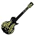 Guitar Hero III Skin - Yellow Neon Flames (XBOX 360 / PS3 )