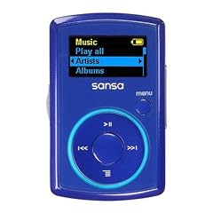 Sandisk Sansa Clip Tragbarer MP3-Player 2 GB mit integriertem FM-Tuner blau