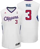Chris Paul Jersey: adidas Revolution 30 White Replica #3 Los Angeles Clippers Jersey