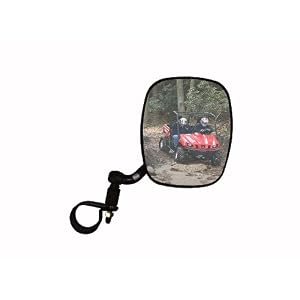 CIPA-M37-UTV-Side-View-Mirror-Black-fits-Rollcage-diameters-from-1-3-4-to-2-Driver-Side