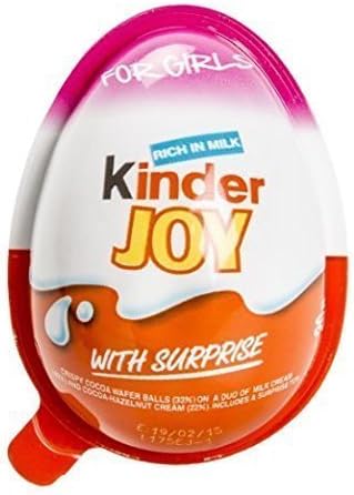 Kinder Joy Chocolate - Girl Version - 6 Pcs