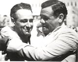 BABE RUTH HUGS GEHRIG 16X20 ON LOU GEHRIG DAY YANKEE STADIUM (BOXING)