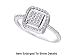 Stunning 10k. Solid Gold 1/7 ct. Genuine Diamond Ring