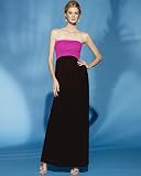 Spiegel Strapless Colorblock Jersey Dress
