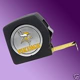 Minnesota Vikings 25-Inch Black Tape Measure