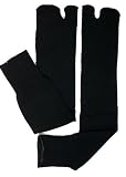 Tabi Socks Japanese Unisex Senior UK 9-11- BLACK
