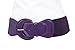 TFJ Women Fashion Belt Hip Elastic Waist Dark Purple Faux Leather Fabric M L XL