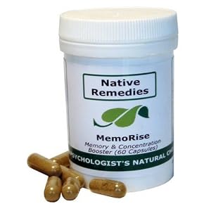 Native Remedies MemoRise Capsules, 60-Count Bottle by Native Remedies