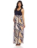 Maternal America Womens Maternity  Sleeveless Maxi Dress